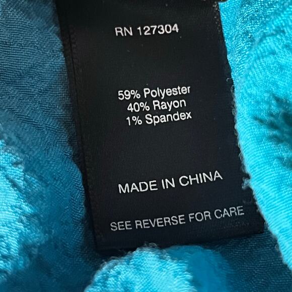 Ali Miles Cowl Neck Tunic Side Pockets Size 2x Artsy Gauzy light‎ weight - Picture 4 of 6